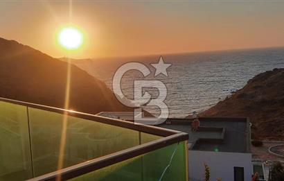 BODRUM GÜMÜŞLÜK ASKO SİTESİNDE DENİZ MANZARALI DUBLEX LÜKS VİLLA