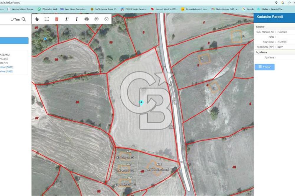 ŞİLE HASANLI'DA 500 M2 TURİZM AMAÇLI VİLLA İMARLI ARSA