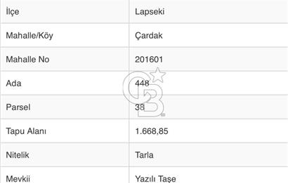 ÇARDAK’TA ANA YOLA CEPHELİ YATIRIMLIK SATILIK TARLALAR