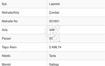  ÇARDAK’TA ANA YOLA CEPHELİ YATIRIMLIK SATILIK TARLALAR