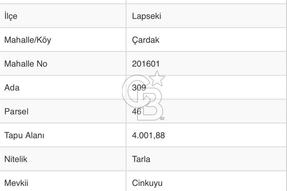 ÇARDAK’TA DENİZ MANZARALI CEVİZ AĞAÇLI SATILIK TARLA