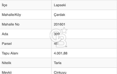 ÇARDAK’TA DENİZ MANZARALI CEVİZ AĞAÇLI SATILIK TARLA