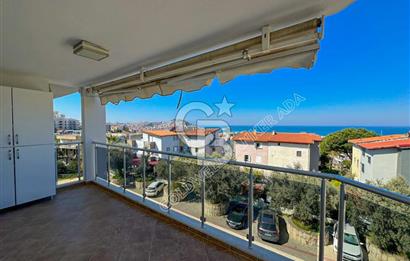 Kuşadası Merkezde Önü Kapanmaz Full Deniz ve Şehir Manzaralı Satılık 3+1 Daire 