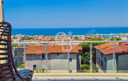 Kuşadası Merkezde Önü Kapanmaz Full Deniz ve Şehir Manzaralı Satılık 3+1 Daire 