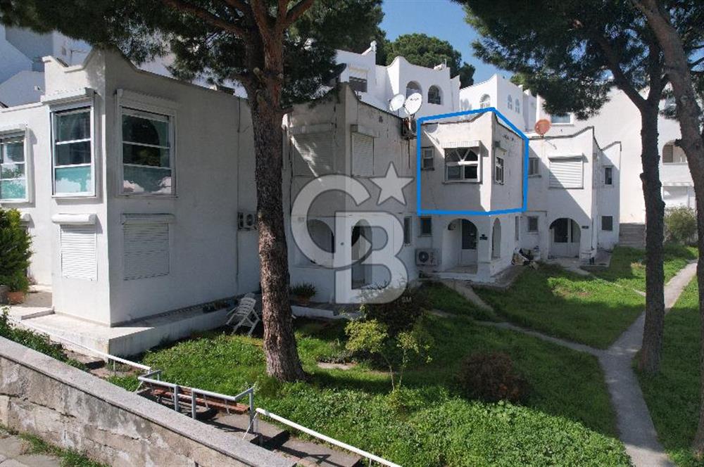 Çandarlı Meltemköy'de Deniz Manzaralı, Plajlı 1+1 Daire