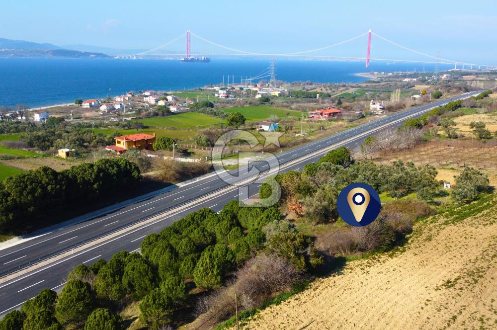 Çanakkale Lapseki Suluca Ana Yol Cephe 513m²'si İmarlı Tarla
