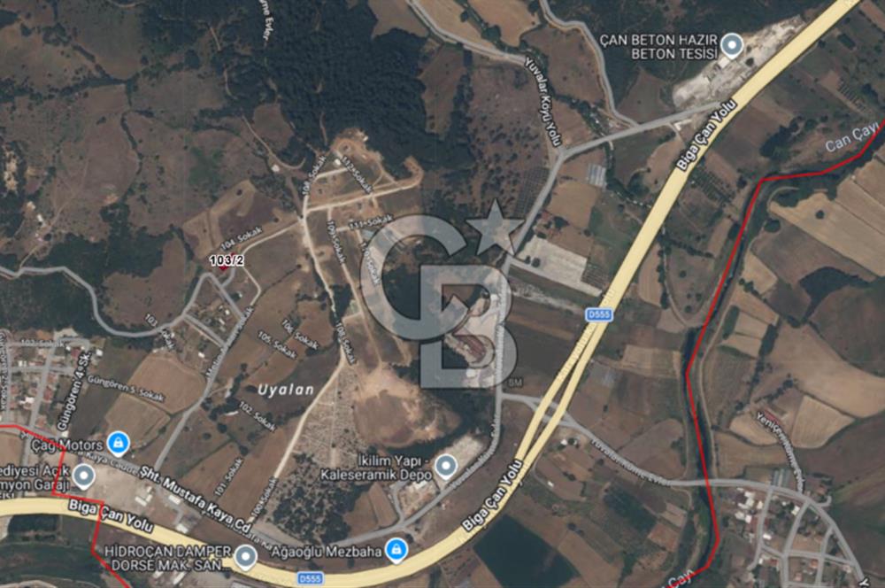 Çanakkale Çan Yuvalar Satılık Villa İmarlı 356 M2 Arsa