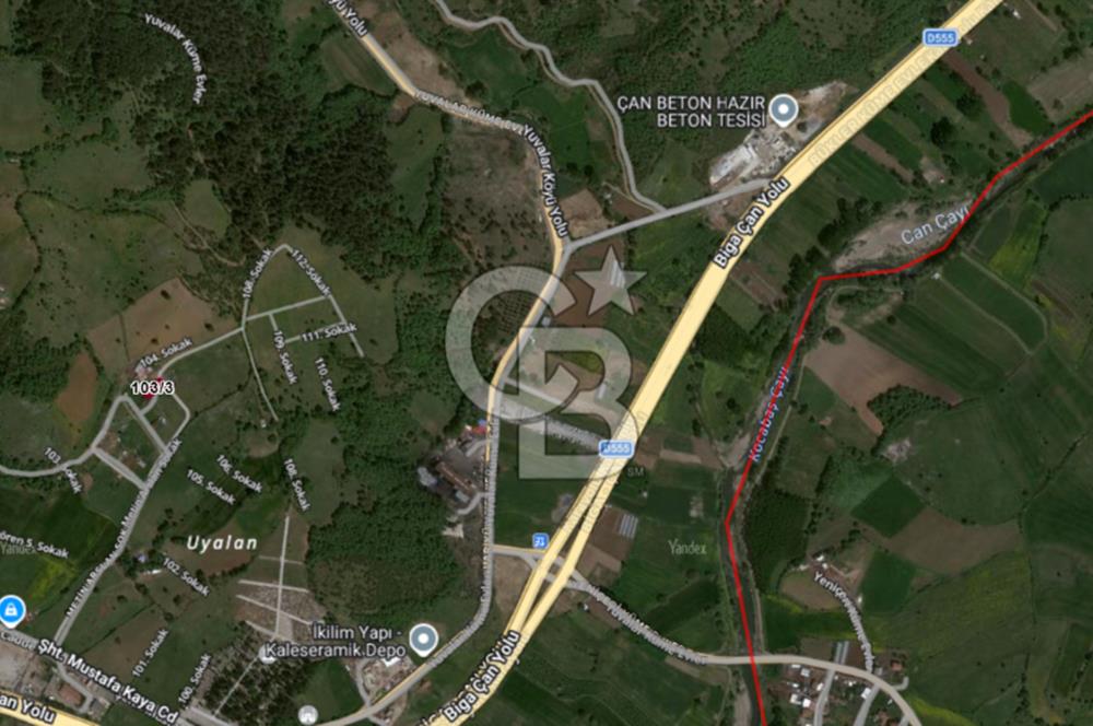 Çanakkale Çan Yuvalar Satılık Villa İmarlı 354 M2 Arsa