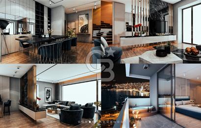 İzmir İnci Smyrna'da Deniz Manzaralı 1+1 Daire