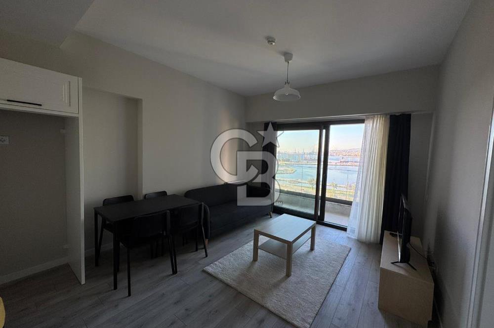 İnci Premium'da Deniz Manzaralı Kiralık 1+1 Eşyalı Daire