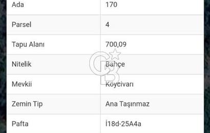 CB LEADER DAN SATILIK BAHÇE