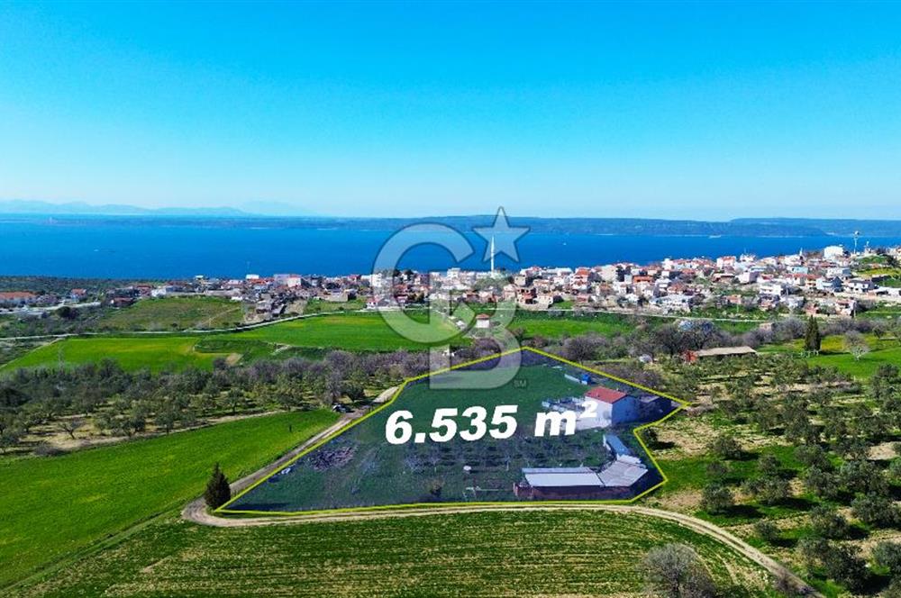 ÇANAKKALE İNTEPEDE DENİZ VE DOĞA MANZARALI YATIRIMLIK ARAZİ