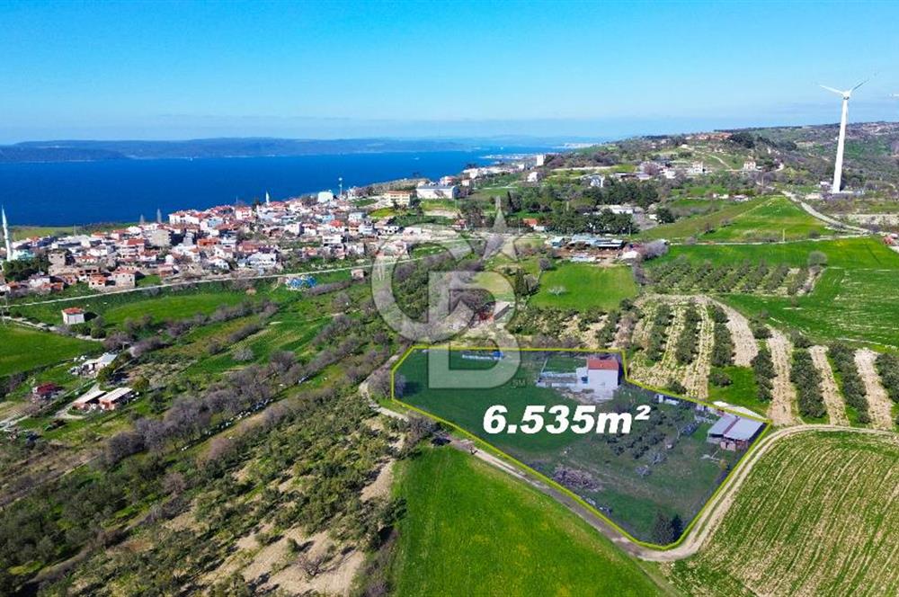 ÇANAKKALE İNTEPEDE DENİZ VE DOĞA MANZARALI YATIRIMLIK ARAZİ