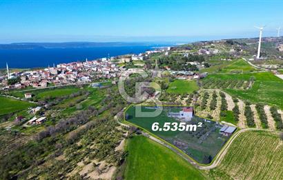 ÇANAKKALE İNTEPEDE DENİZ VE DOĞA MANZARALI YATIRIMLIK ARAZİ