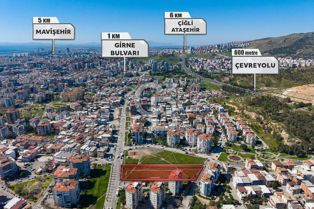 İzmir Bayraklı'da Hastane İmarlı Satılık Emsalsiz Fırsat Arsa