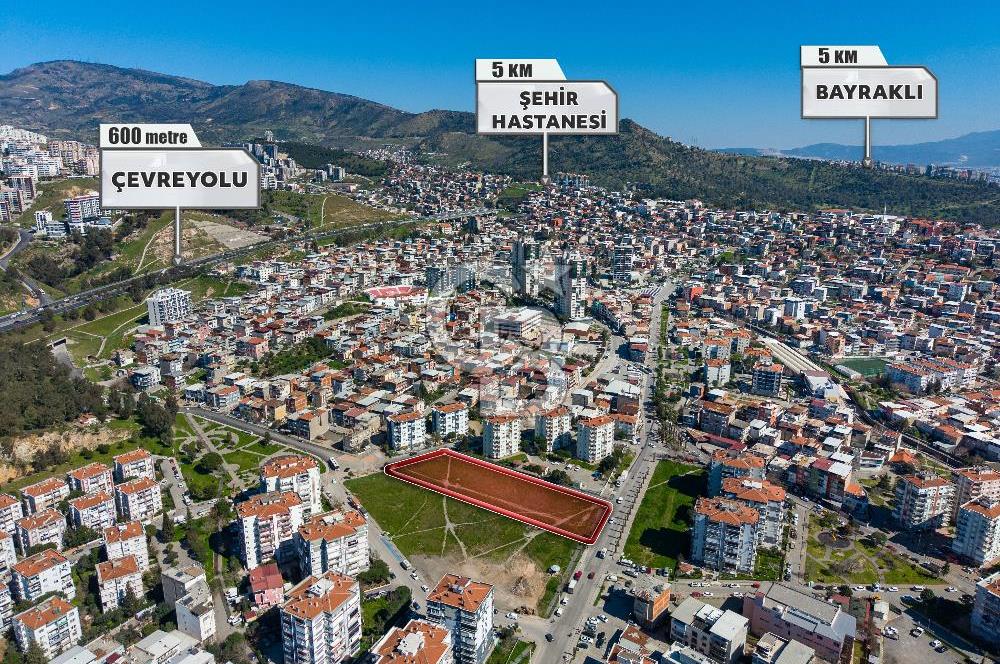 İzmir Bayraklı'da Hastane İmarlı Satılık Emsalsiz Fırsat Arsa