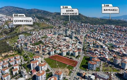 İzmir Bayraklı'da Hastane İmarlı Satılık Emsalsiz Fırsat Arsa