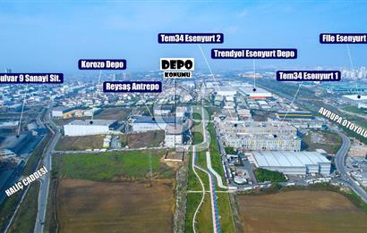 ESENYURT KIRAÇ'TA KİRALIK LOJİSTİK DEPO 4 TIR RAMPASI