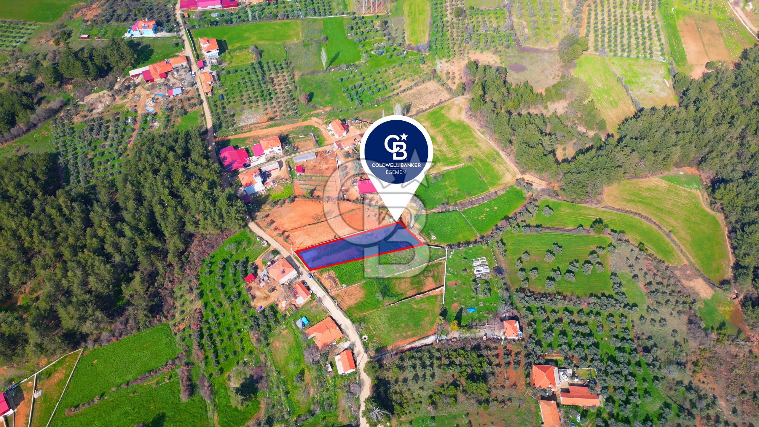 Muğla Menteşe Yenice'de içine 250 m2 ev yapılabilinecek Köy içi İmarlı Tarla