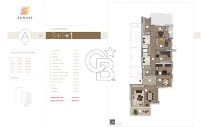 Sunset İncek Lüx ve Konfor birarada 3+1+1  29.kat Göl Manzaralı