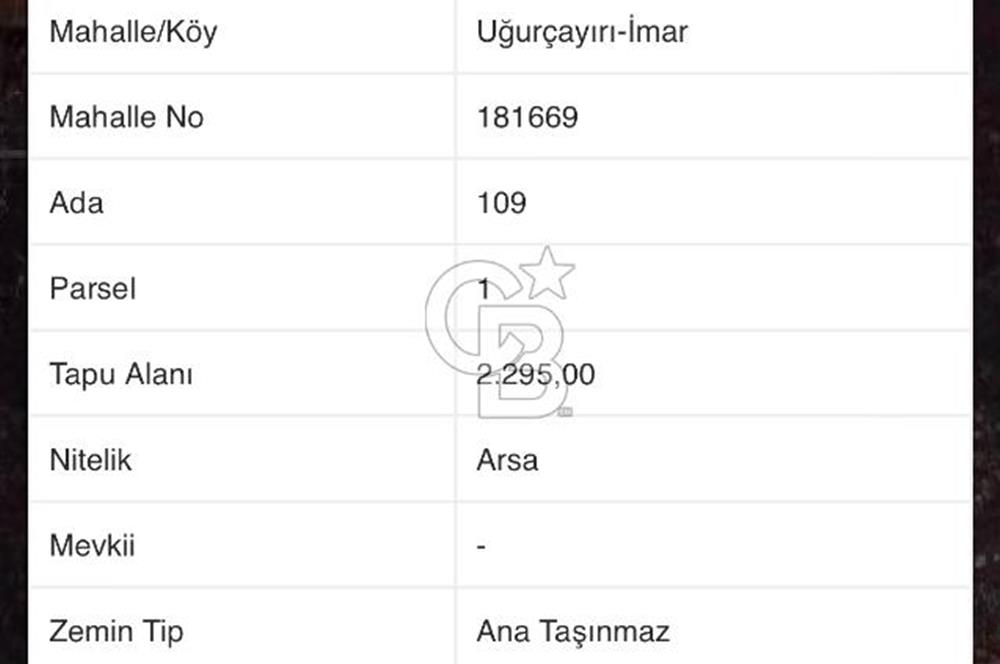 Ankara Ayaş'ta villa imarlı çift parsel arsa 