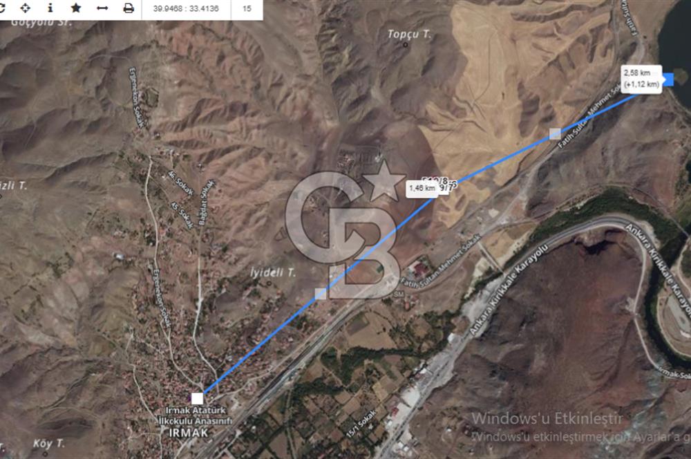 KIRIKKALE YAHŞİHAN IRMAK KÖYÜNDE SATILIK ARSA