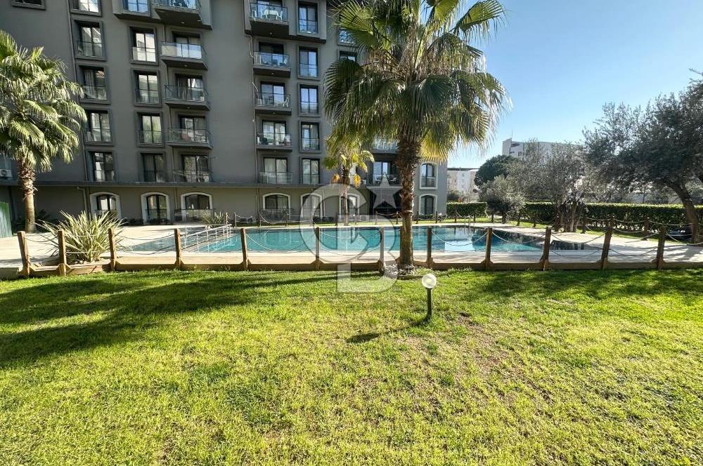 Çiğli Balatçıkda Site İçerisinde Havuz Cepheli 2+1 Kiralık Daire