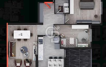 MEGA PROJEDE YATIRIM FIRSATI! VADİ MANZARA EVLERİ 5. ETAPTA 1+1!