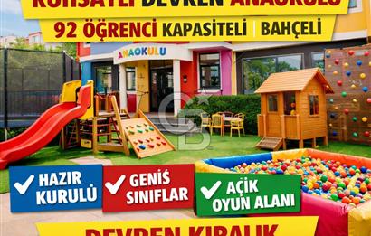 YENİMAHALLE RUHSATLI DEVREN ANAOKULU 480m2| 92 ÖĞRENCİ | BAHÇELİ