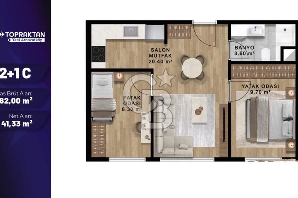 Yeni Arnavutköy Satılık 2+1 C Konut Arsası