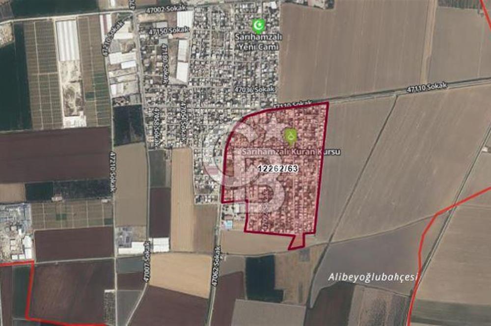 Adana Seyhan Sarıhamzalı'da Satılık 365 m² Arazi