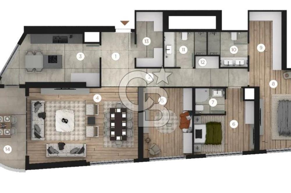 NATURA VADİ ORAN SATILIK 4+1 DAIRE ANKARA / ÇANKAYA