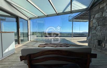 Datça Kızlan'da Satılık Özel Tasarım Havuzlu Taş Mimarili Villa