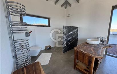 Datça Kızlan'da Satılık Özel Tasarım Havuzlu Taş Mimarili Villa