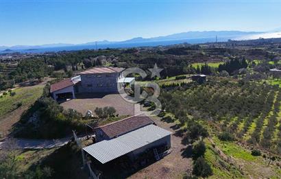 Datça Kızlan'da Satılık Özel Tasarım Havuzlu Taş Mimarili Villa