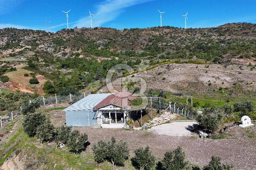 Datça Kızlan'da Satılık Özel Tasarım Havuzlu Taş Mimarili Villa