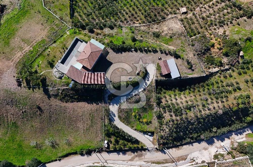 Datça Kızlan'da Satılık Özel Tasarım Havuzlu Taş Mimarili Villa