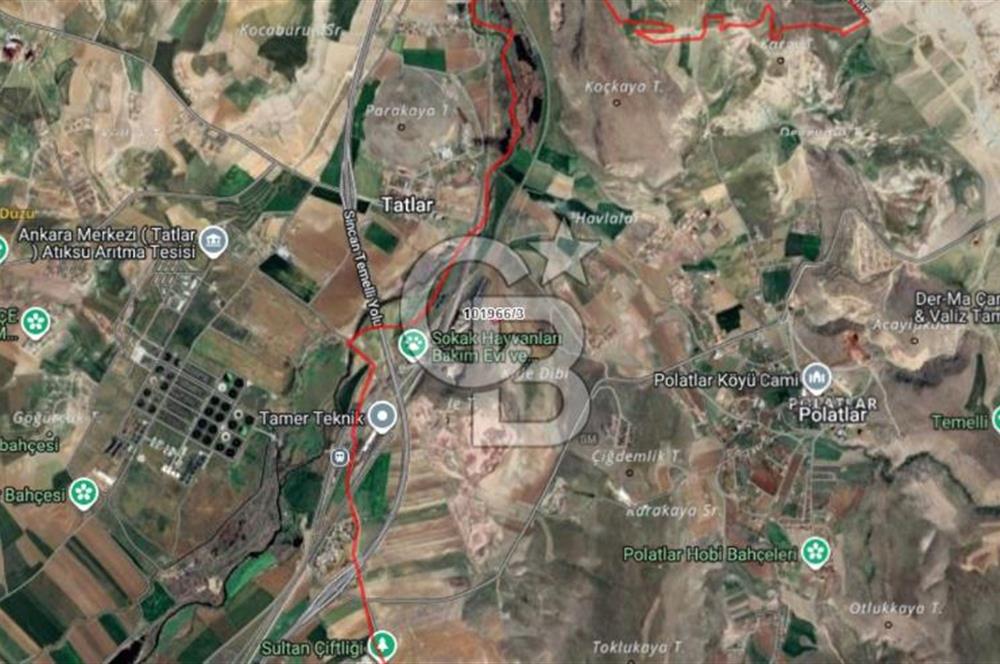 SİNCAN POLATLAR DA SATILIK 2291 m² SANAYİ İMARLI ARSA HİSSESİ