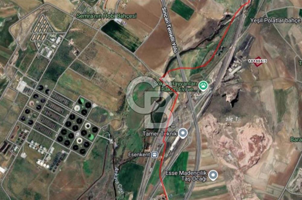 SİNCAN POLATLAR DA SATILIK 2291 m² SANAYİ İMARLI ARSA HİSSESİ