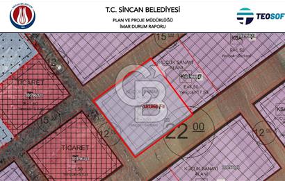 SİNCAN POLATLAR DA SATILIK 2291 m² SANAYİ İMARLI ARSA HİSSESİ