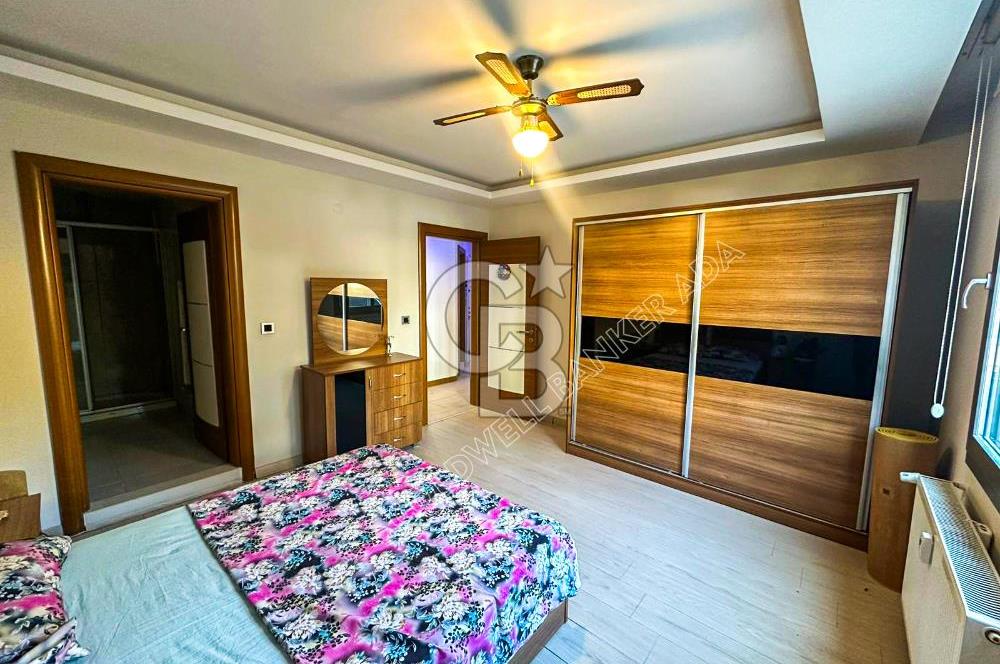 Kuşadası Marina’da 140 m² 2+1 Köşe Bahçe Katı Daire | Eşyalı | Kapalı Mutfak | Havuzlu Site