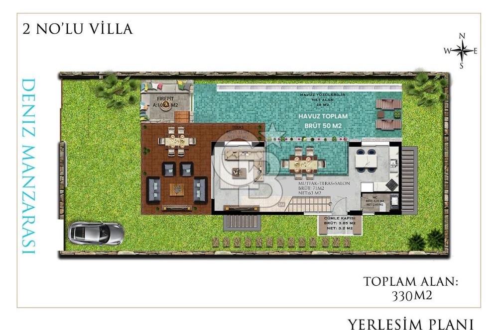 Kuşadası Yayla Köy'de Satılık Özel Havuzlu 4+1 Villa