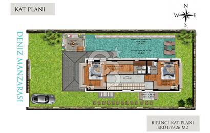 Kuşadası Yayla Köy'de Satılık Özel Havuzlu 4+1 Villa