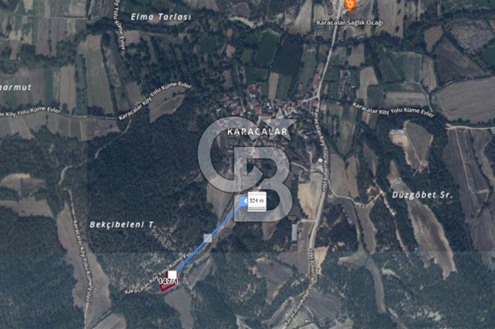 BOLU GÖYNÜK KARACALAR KÖYÜNDE 1484 M2 MÜSTAKİL TAPULU ARAZİ