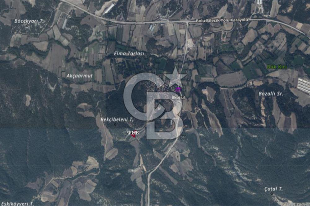 BOLU GÖYNÜK KARACALAR KÖYÜNDE 1274 M2 MÜSTAKİL TAPULU ARAZİ