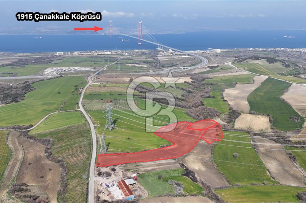 Lapseki Kocavelide Köprü Manzaralı, 24.000 m2 Satılık Tarla