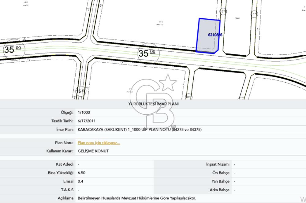 KARACAKAYA VİLLA BÖLGESİNDE HİSSELİ SATILIK VİLLA ARSASI