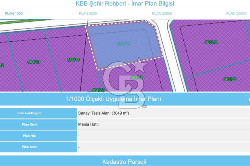 KARTEPE KÖSEKÖYDE 3048 m² SANAYİ İMARLI YATIRIMLIK ARSA