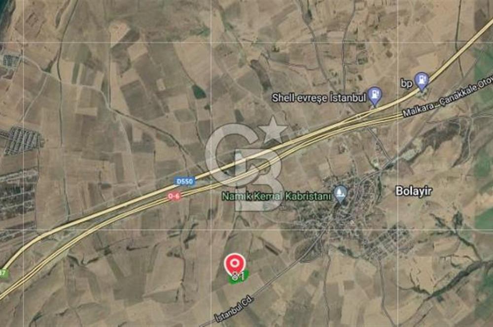 GELİBOLU BOLAYIR 9245 M2 SATILIK YATIRIMLIK HESAPLI TARLA