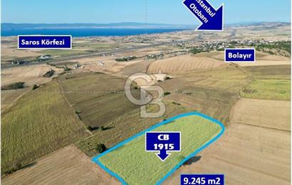 GELİBOLU BOLAYIR 9245 M2 SATILIK YATIRIMLIK HESAPLI TARLA